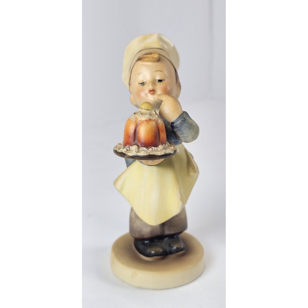 Goebel Hummel Baker Boy #128 TMK 3 Vintage W Germany Boy w Cake Figure